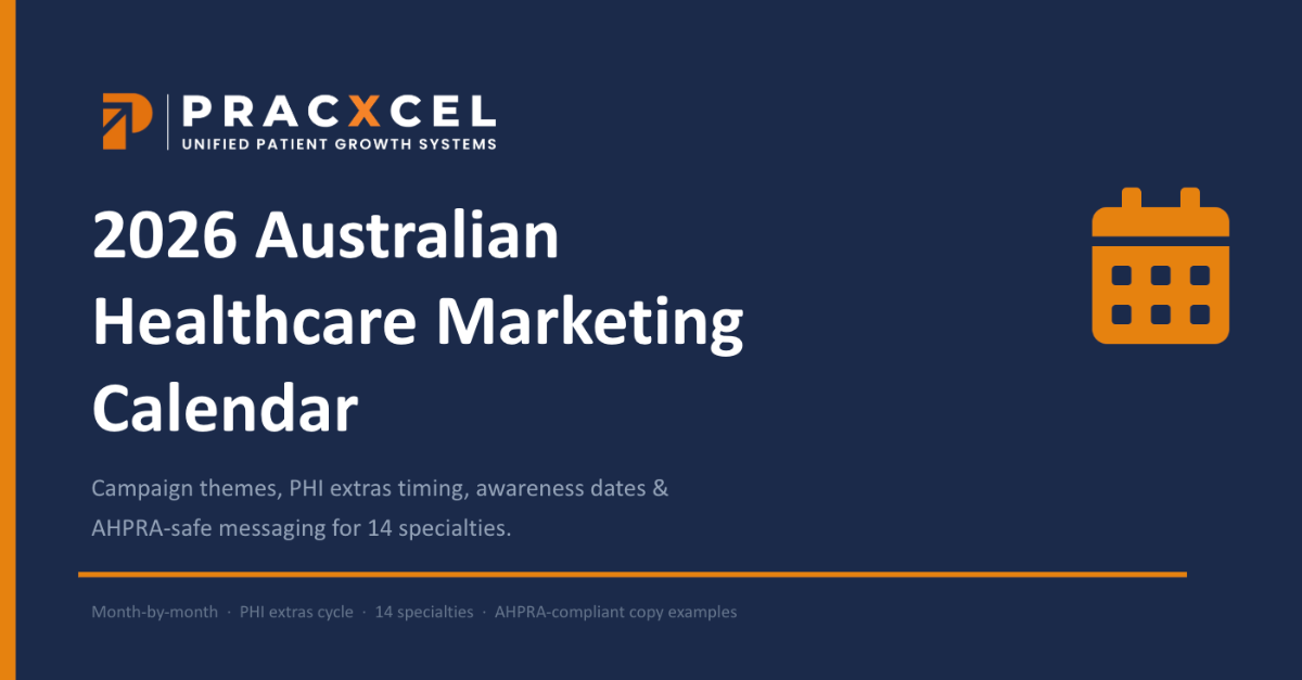 Preview of the 2026 Healthcare Marketing Calendar cover