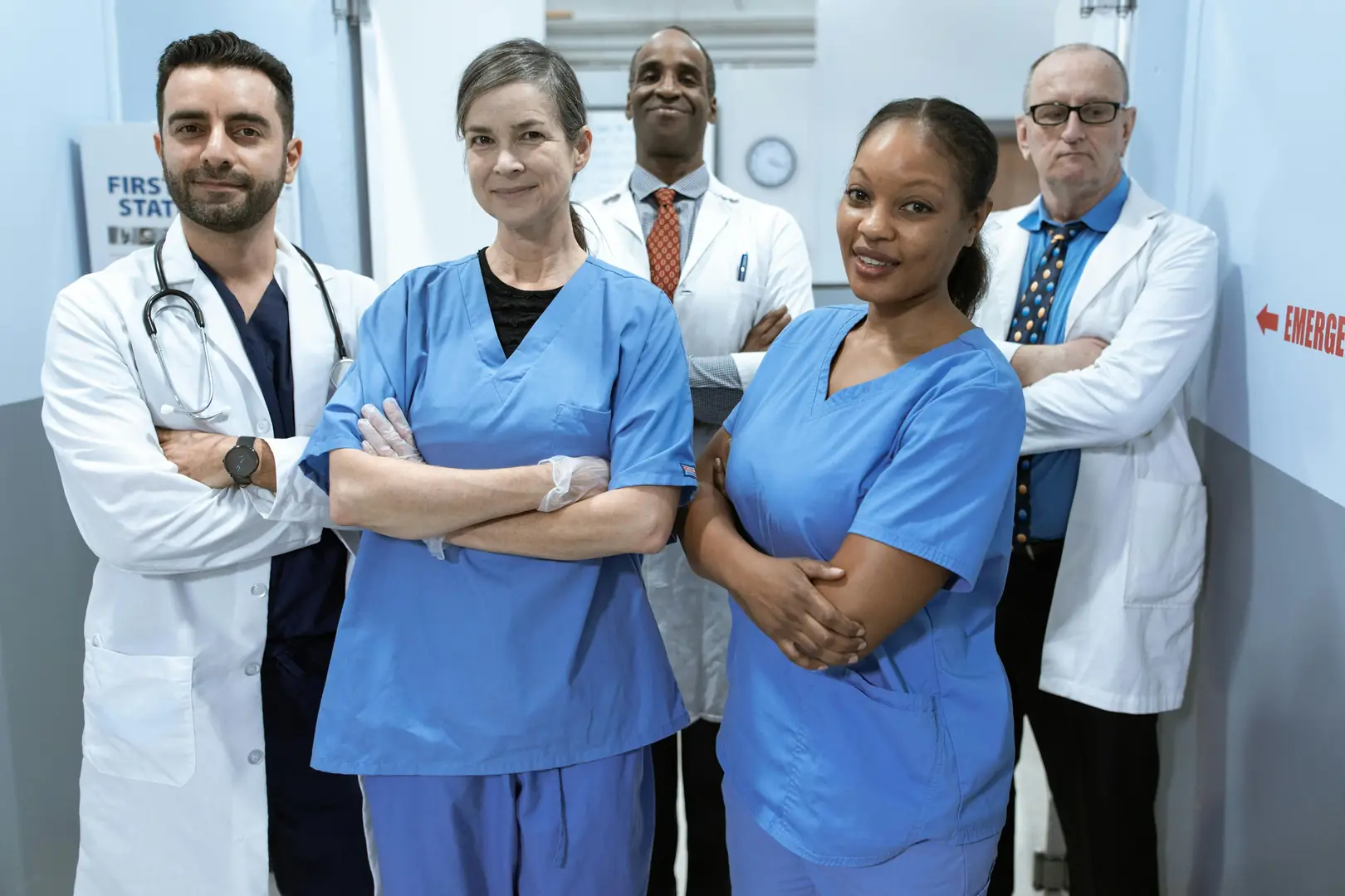 Diverse team of Australian healthcare professionals